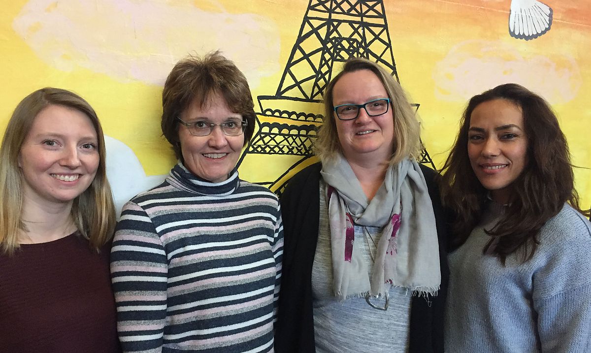 Alena Kruse, Birgit Lorek und Sandra Stiegler sind gerne für Sie da. Zusätzlich unterstützt uns Emin Sham als Schulassistentin.