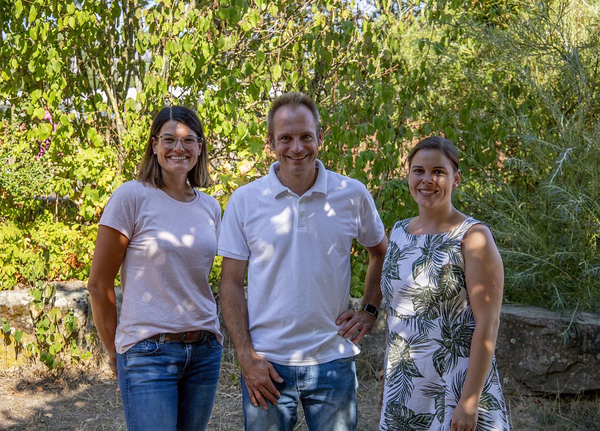 Ein gutes Gespann: unsere stellvertretende Schulleiterin Inga Prenzler, unsere didaktische Leiterin Christine Pape und unser Schulleiter Jörg Kleinholz-Mewes.